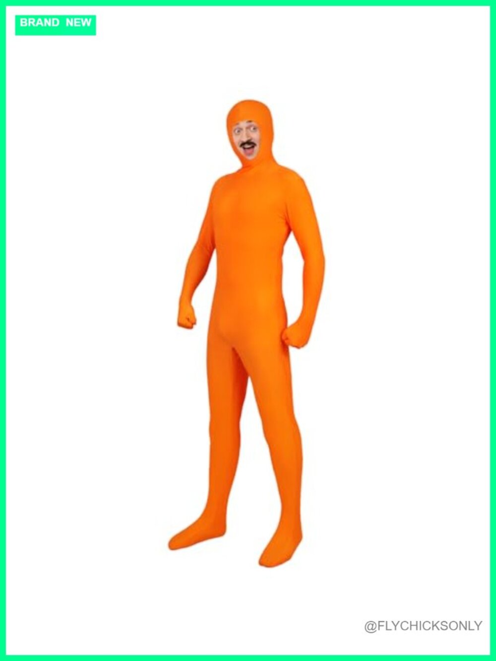 Unisex Full Bodysuit Open Face Zentai Halloween Costume Spandex